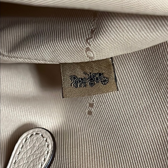 Coach Cream and Pink Floral Tote Bag - Picture 10 of 14